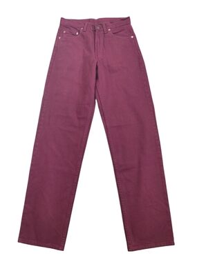 Vintage Levis 555 Jeans Mens 29x32 Maroon Made In USA Relaxed Fit Straight Leg